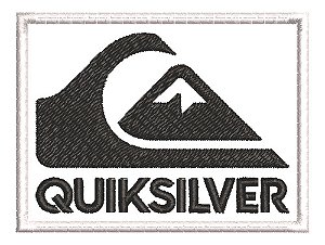 Patch Bordado Marcas Quicksilver 8x6cm