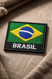 Patch Bordado Bandeiras Bandeira Brasil 4,5x4cm