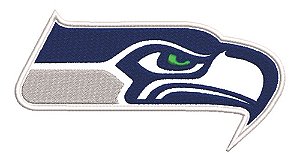 Patch Bordado Esportes Nfl Seattle Seahawks 8x5cm