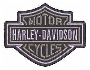 Patch Bordado Harley Davidson Logo 10x7,8cm