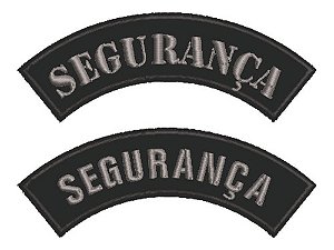 Patch Bordado Diversos Segurança Tarjeta Sutache 10x2,5cm
