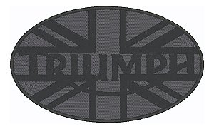 Patch Bordado Triumph England Oval 30x18cm