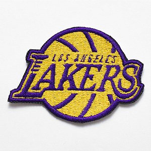 Patch Bordado Marcas Los Angeles Lakers 8x5,6cm
