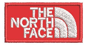 Patch Bordado Marcas The North Face 5x2,5cm