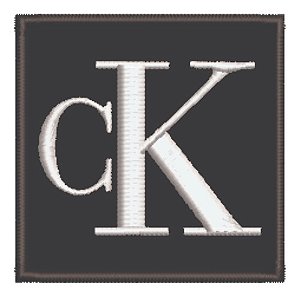Patch Bordado Marcas Calvin Klein 6x6cm