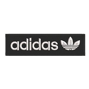 Patch Bordado Marcas adidas Fundo 13x3,5cm