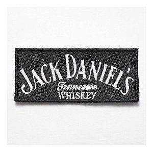 Patch Bordado Marcas Jack Daniels Tarjeta 8x3,7cm