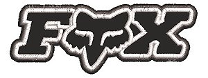 Patch Bordado Marcas Fox Racing 10x3,8cm