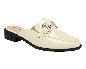 Mule Piccadilly Giovanna Salto Baixo Off White 662002