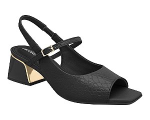 Sandália Piccadilly Slingback Renee Preto 543083
