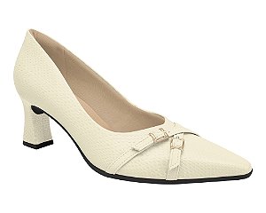 Scarpin Piccadilly Irene Salto Alto Off White 764014