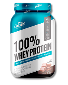 100% Whey Protein Concentrado 900g Chocolate - Shark Pro