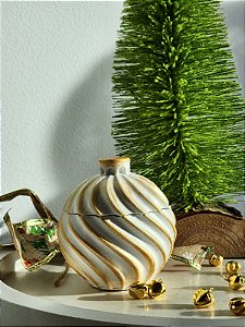 Vela Espiral Natalina- Baunilha & Caramelo