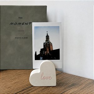 Porta-retrato / Porta-bilhete Coração - Personalizável