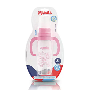 Mamadeira Mamita Decorada 240ml com Alça Blister