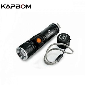 Lanterna recarregável USB Kapbom KA-L1702