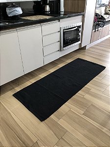 Passadeira Essencial Preto- 0,65 x 1,70m