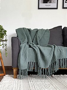 Manta Favo de Mel Verde- 1,25 x 1,75m