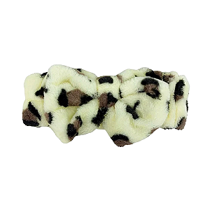 Faixa de Cabelo Para Maquiagem e Limpeza Facial Oncinha - Seraphna