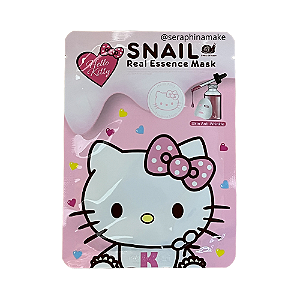 Máscara Facial de Tecido Real Essence Mask Snail - Hello Kitty