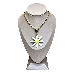 Colar Margarida Folhado A Ouro