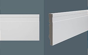 Rodapé Durafloor Maxx M-01 100 Pvc Branco (Barra 2,10 Metros)