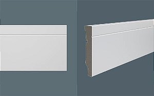 Rodapé Durafloor Maxx M-03 100 Pvc Branco (Barra 2,10 Metros)