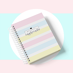 Planner Empreenda: Listras coloridas.