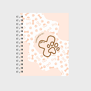 Caderneta Pet: Patinha bege