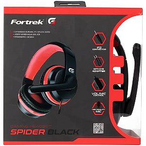 Headset Gamer Fortrek Spider Black