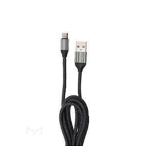 Cabo Micro USB| Turbo - Revestido de corda | 2M
