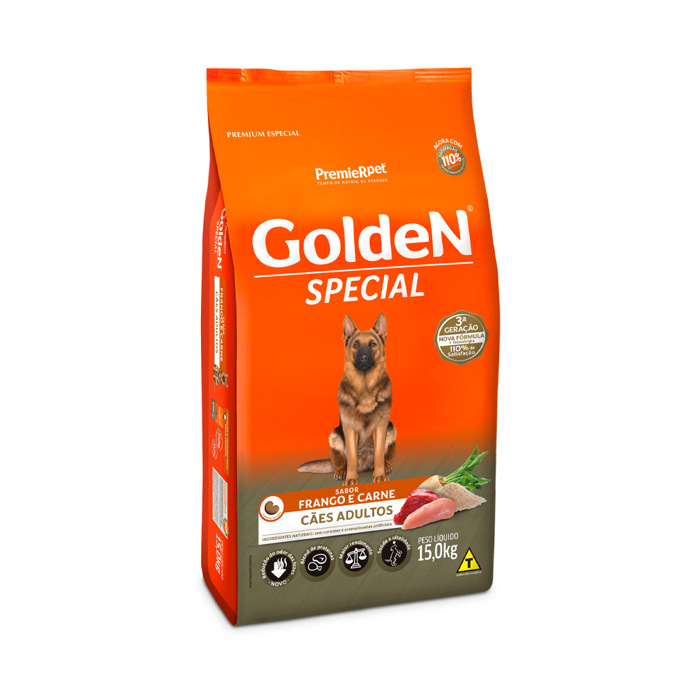 RAÇÃO Golden 15KG SPEC C/ADULTOS