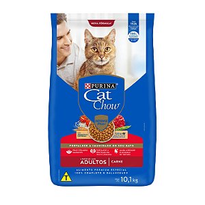 Ração CAT CHOW Gatos Adultos Carne 10,1kg