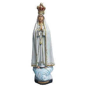 Imagem de Nossa Senhora de Fátima de Resina Nacional 25 cm