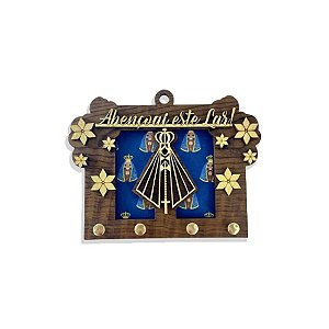 PORTA CHAVES Parede NOSSA SENHORA APARECIDA 14CM Chaveiros