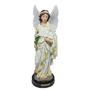 Imagem Arcanjo São Gabriel Resina 31 cm GRANDE SANTO ANJO