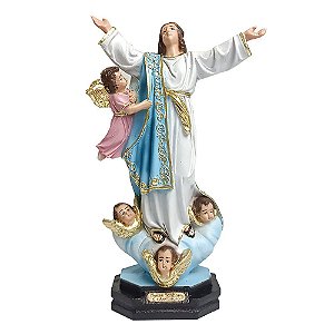 Imagem Nossa Senhora de Assunção Resina 20 cm SANTA ESTATUA
