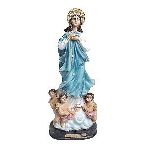 Imagem Nossa Senhora da Imaculada Conceição Resina 21 cm