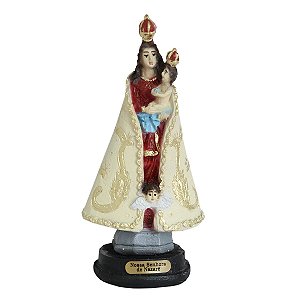 Imagem de Nossa Senhora de Nazaré Resina 11 cm pequena