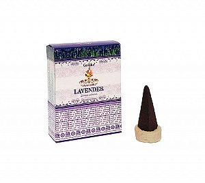 INCENSO DEFUMADOR GOLOKA CONE AROMÁTICO LAVANDA ORIGINAL