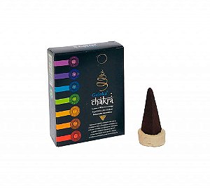 INCENSO DEFUMADOR GOLOKA CONE AROMÁTICO SETE CHAKRA ORIGINAL