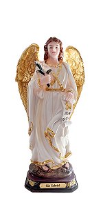 Imagem Arcanjo São Gabriel Resina 20 cm SANTO ARTESANAL ANJO