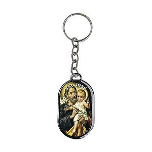 Chaveiro CHAPA METAL São José SANTO SANTA PRESENTE COLORIDO