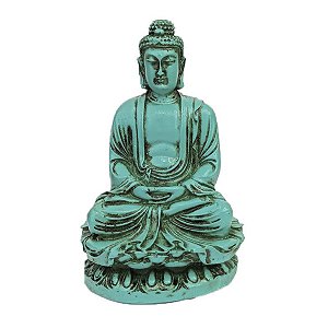 Imagem Buda Hindu Meditando Tiffany 11 cm estatueta enfeite
