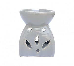 AROMATIZADOR RECHO cerâmica cinza 7 CM VELA AROMATERAPIA