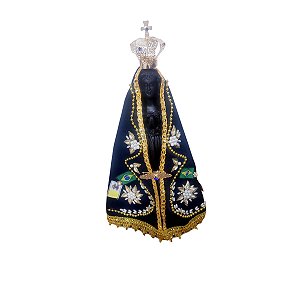 Imagem N. Sra. Aparecida 15cm Completa FACSIMILE COROA MANTO
