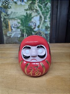 Boneco Daruma Amuleto Da Sorte Buda Dharma 8 CM Porcelana