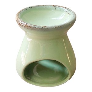Difusor AROMATIZADOR RECHO PORCELANA verde AROMATERAPIA 9 cm