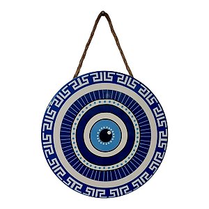Quadro MANDALA Enfeite Parede Porcelana Olho Grego DECORAÇÃO