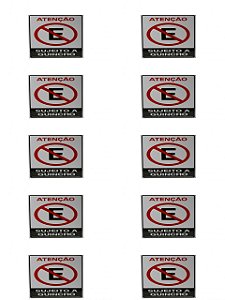 KIT 10 PlacaS DE Sinalização 30x20 Atenção Sujeito a Guincho